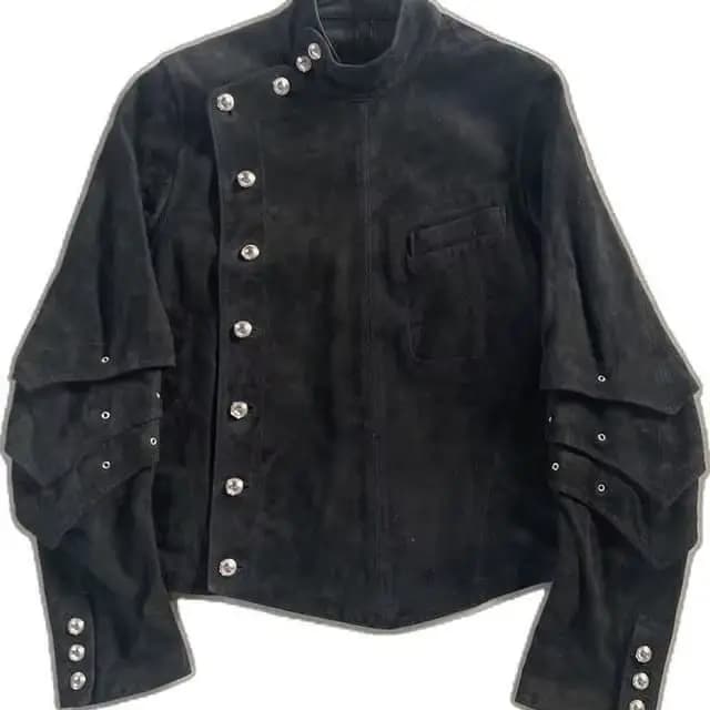 Veste noire pour homme style streetwear