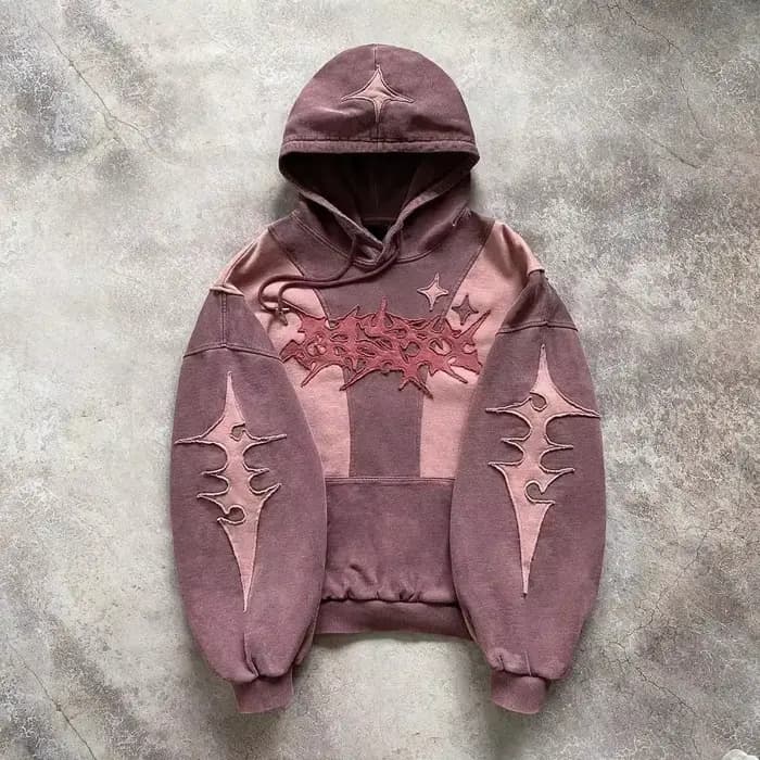 Sweat à capuche avec chapeau, style de rue américain, haut de gamme, broderie anglaise, nouveau swea