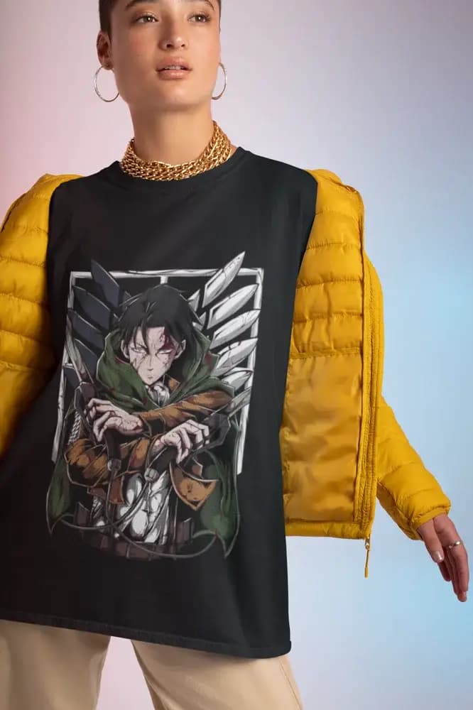 Attaque sur Titan chemise Eren Mikasa T-Shirt Levi