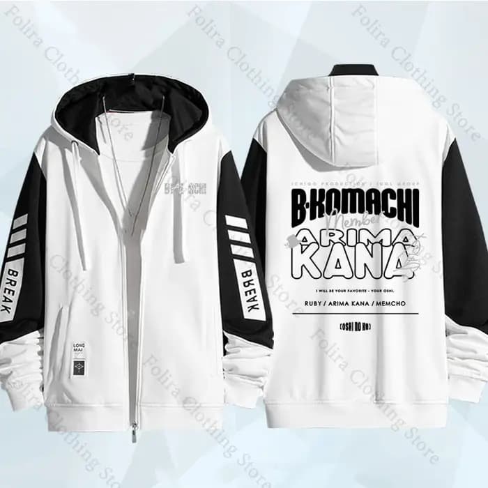 Anime OSHI NO KO série sweat à capuche zippé manteau hommes