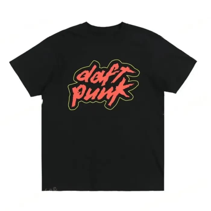 Daft Punk T-shirt d'été pour hommes coton confortable col rond