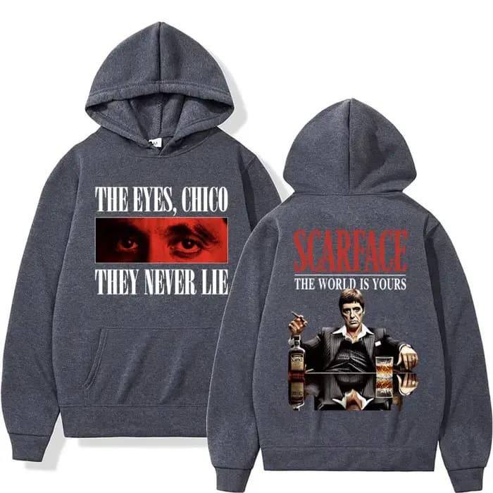 Sweat à capuche Tony Montana planchers face pour homme