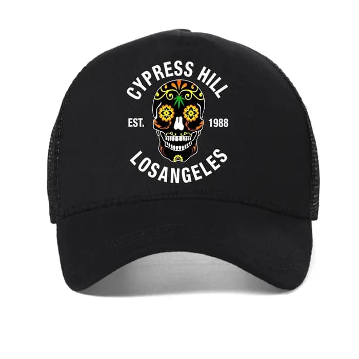 Casquette de baseball Cypress Hill - LA 1988 avec imprimé Sugar Skull