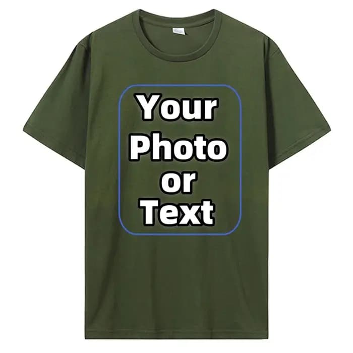 T-shirt personnalisé Faites votre conception Logo Texte Coton