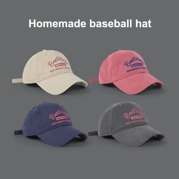 Casquette de Baseball brodée rose pour femmes
