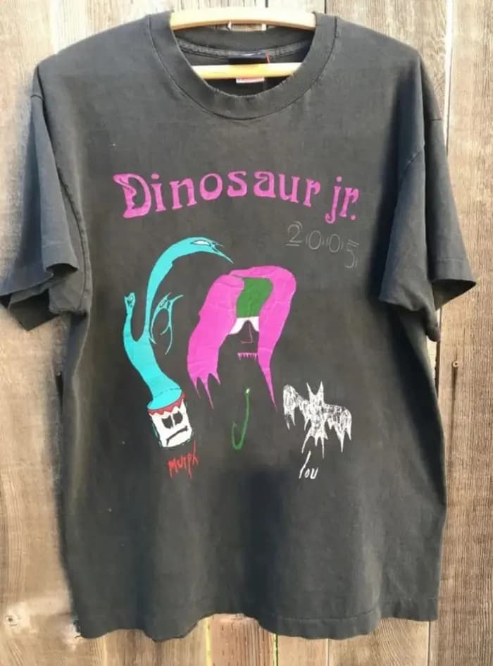 Dinosaur Jr Logo Dinosaur Jr Vintage 90's Tour Charcoal T-shirt unisexe S-4XL pour hommes et femmes,