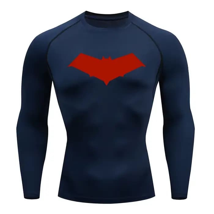 Chemise de Compression chauve-souris large pour hommes