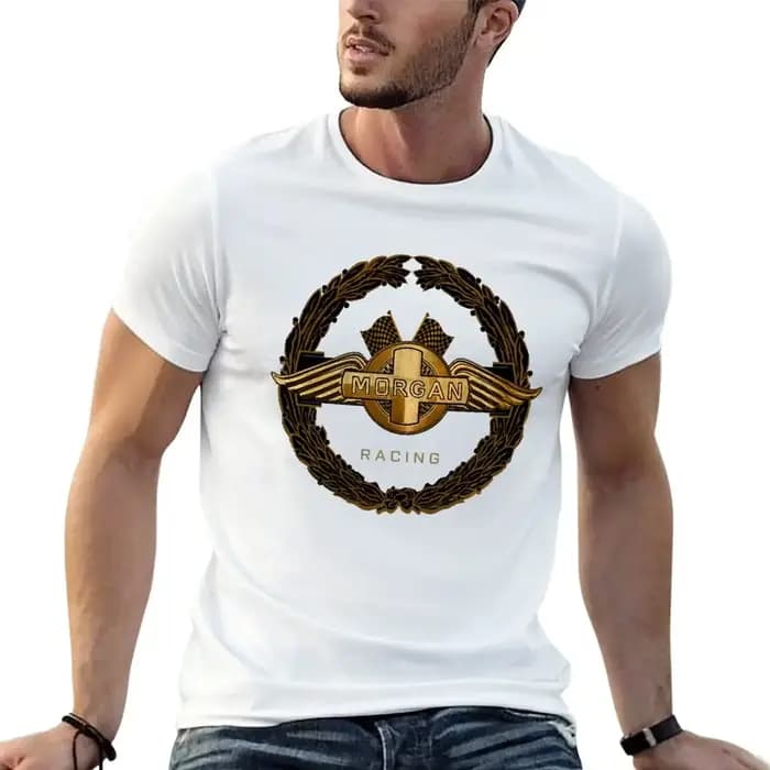 T-shirt imprimé The Morgan Racing Car pour homme, grande taille, avec médicaments