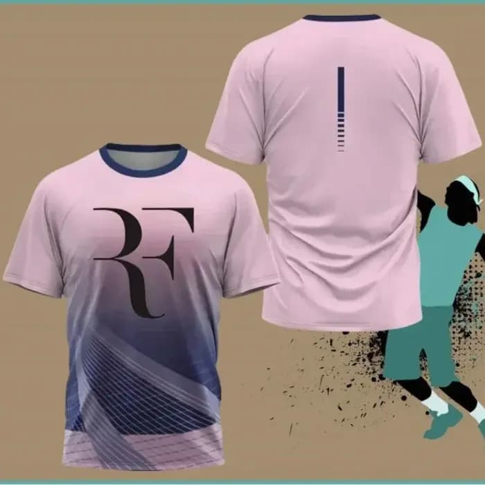 T-shirt de sport de tennis RF Roger Federer
