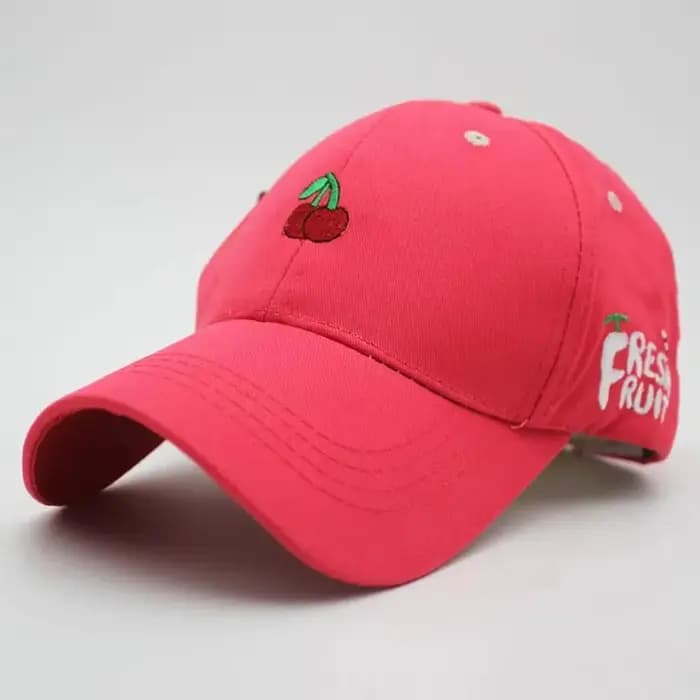Casquettes de baseball brodées de fruits pour femmes