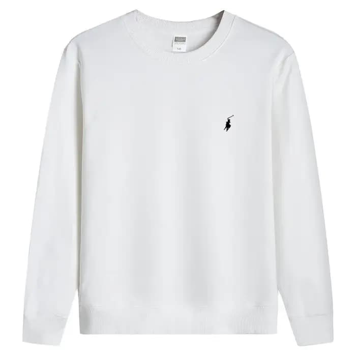 RL vêtements de sport brodés coton hommes printemps et automne style mince à manches longues