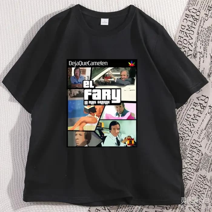 T-shirts graphiques Streetwear à la mode El Fary t-shirt espagnol décontracté coton à manches courtes Y2K vêtements