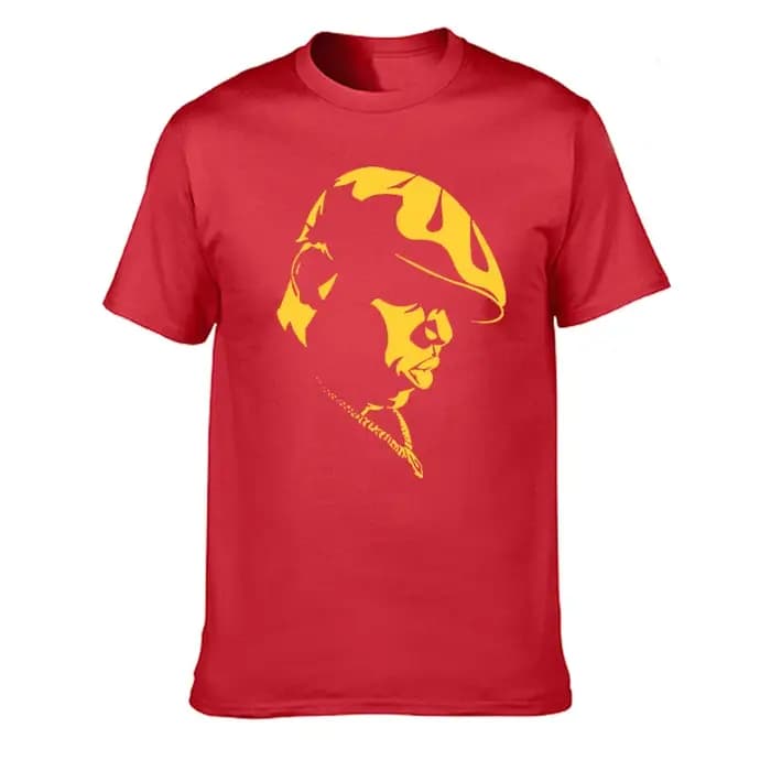 Amusant notoire grande chemise hommes à manches courtes Biggie Smalls t-shirt Hiphop Rock