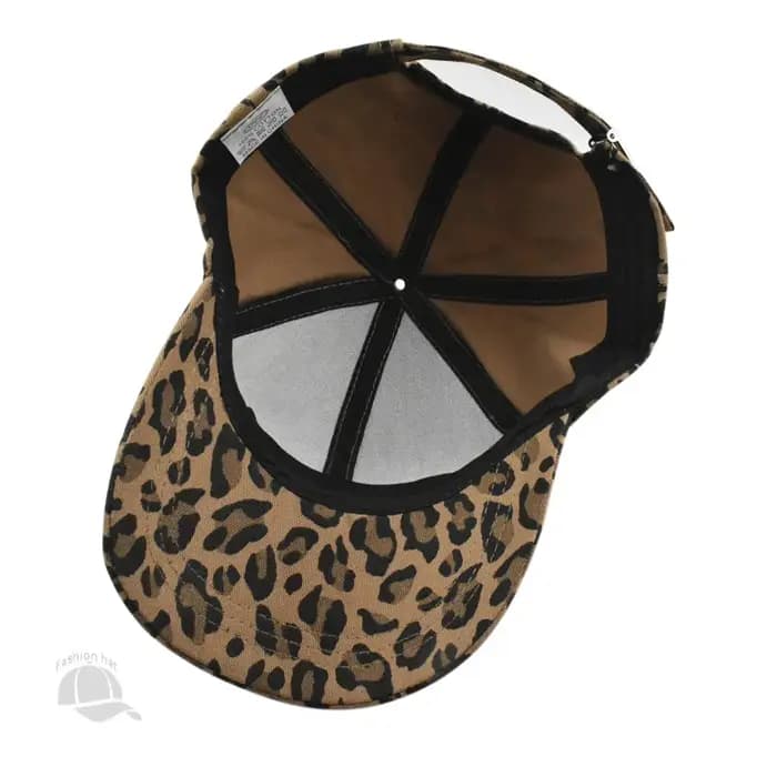 Casquette de baseball à imprimé léopard pour hommes et femmes