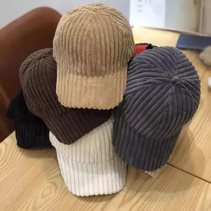Casquettes de baseball en velours côtelé pour hommes et femmes