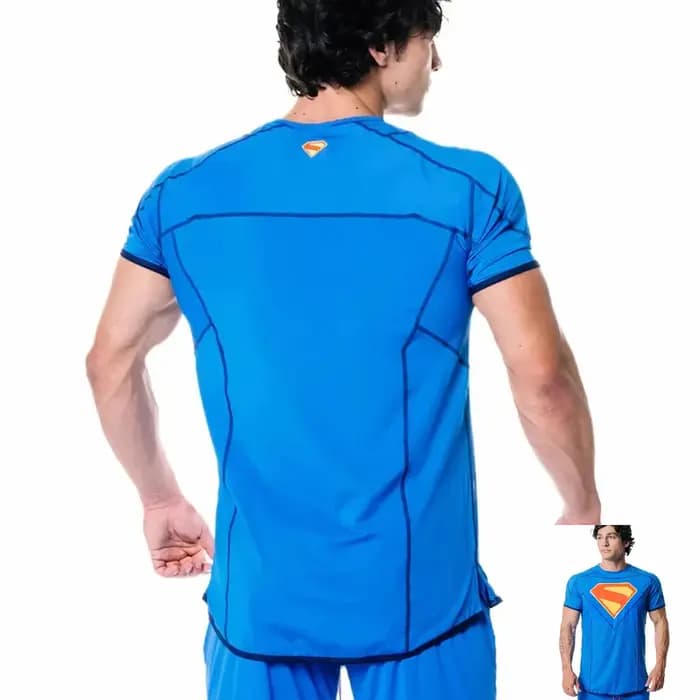 T-shirt à manches courtes Superman édition limitée, t-shirt assorti pour la famille, surdimensionné, respirant, à séchage rapide, pour le sport
