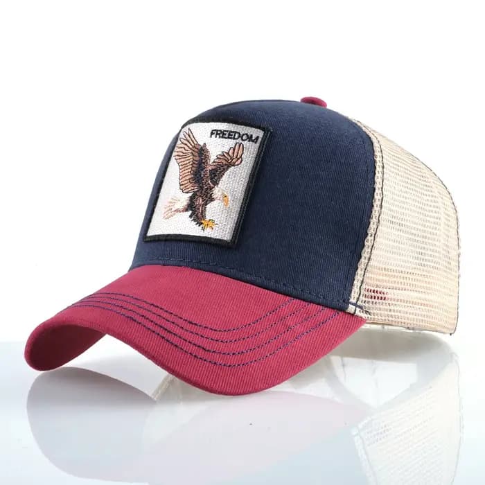 Casquettes de camionneur à la mode avec Patch de chèvre brodé