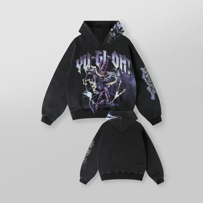 Yu-gi-oh sweat à capuche graphique ensembles pour hommes Grunge Streetwear