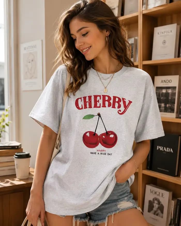 T-shirt Streetwear d'été pour femme