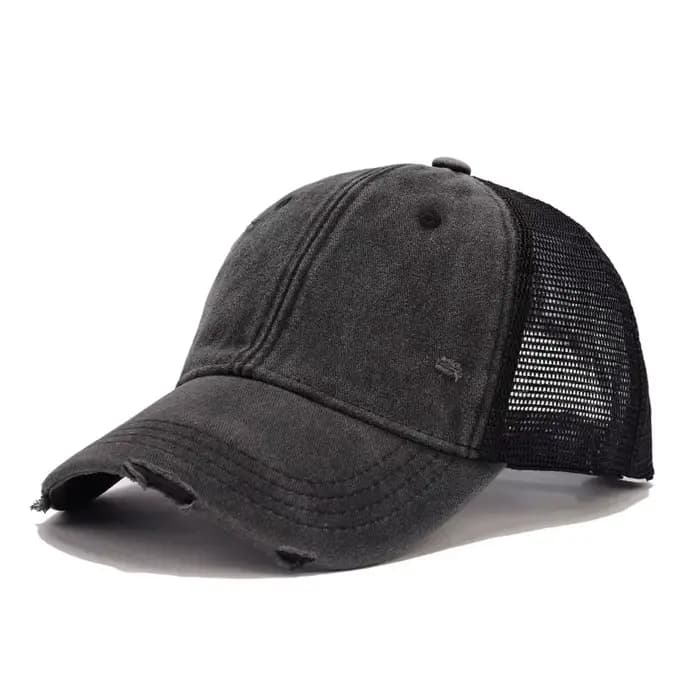 IEFB Style américain nouvelle mode casquette de Baseball en détresse hommes femmes lavé capote maille bec de canard casquettes Protection solaire en plein air 9X111