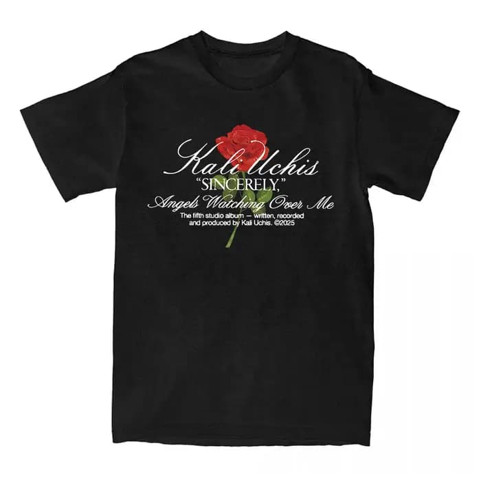 Sincerely Rose T-Shirt KALI UCHIS chanteur graphique t-shirts à manches courtes coton femme
