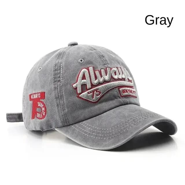 Casquette de Baseball pour hommes et femmes, chapeau à rabat avec lettres brodées, Vintage, en coton