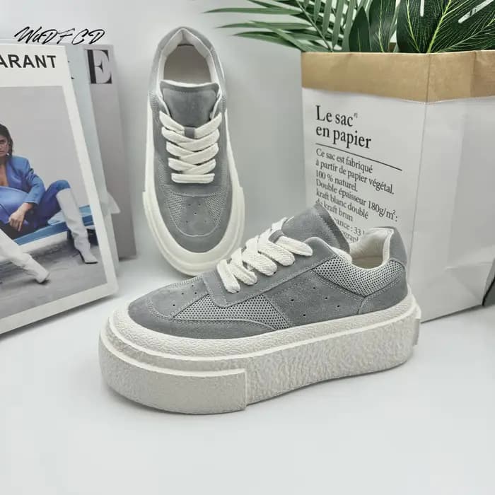 Encounaker-Chaussures de dehors à Plateforme Plate en Cuir NuSO k pour Homme