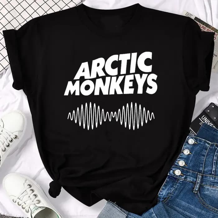 Arctic Monkeys t-shirt adolescent graphique respirant femmes Punk numérique streetwear
