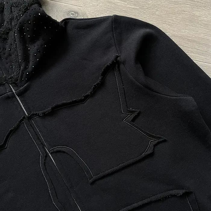 Glo Gang The Glory Sweat à capuche zippé complet brodé Hot Diamond Pull