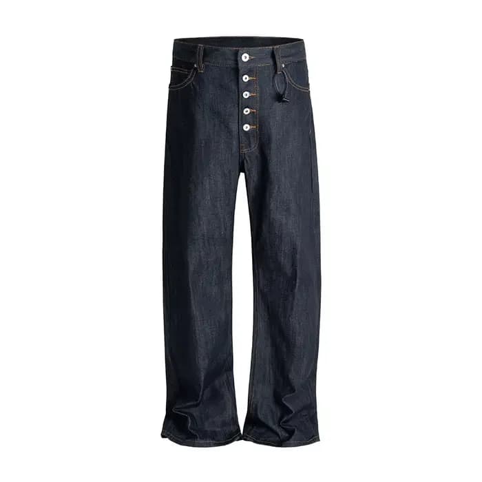 Jean Original coupe botte Vintage pour hommes pantalon en Denim Baggy droit ample Ropa Hombre pantal