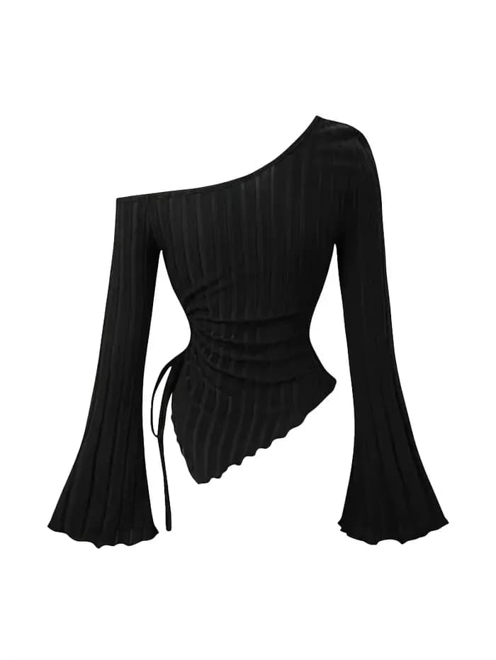 T-shirt asymétrique élégant et décontracté pour femme