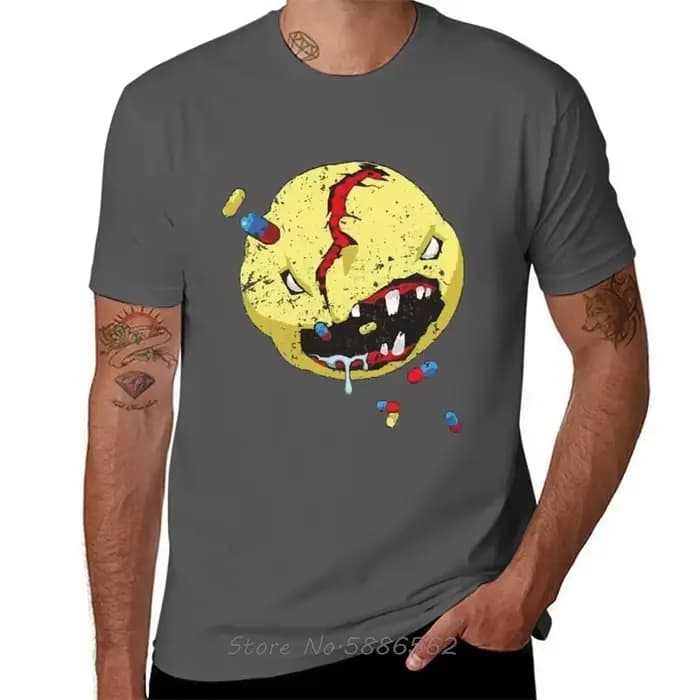 Cyber samouraï le démon prenant la médecine coton t-shirt unisexe