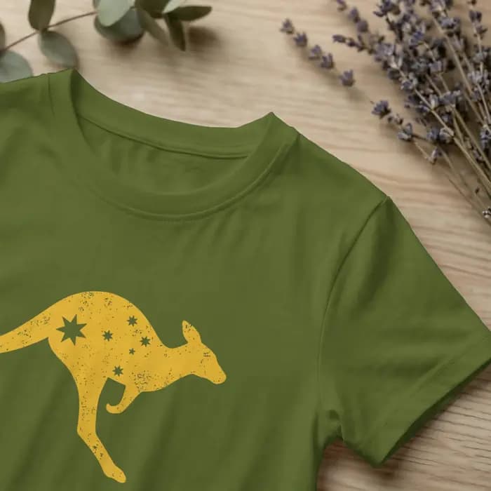 T-shirt kangourou australien Southern Cross pour hommes