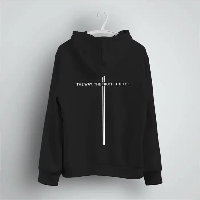 Sweat à capuche unisexe pour hommes et femmes, style lumineux, avec la phrase « Le Chemin, la Vérité