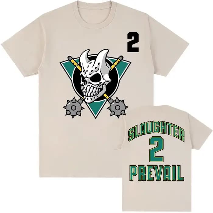 SLAUGHTER TO PREVAIL Hockey T-shirt à manches courtes coton col rond mode t-shirts hommes femmes vêtements unisexe Streetwear Hip Hop hauts