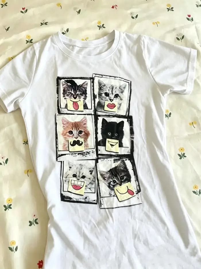 Vêtements pour femmes Kawaii Star Girl Y2k Top Emo Crop Top pour femmes des années 2000 Tops vintage des années 90 Vêtements pour femmes Printemps 2025 Femme Kpop Goth