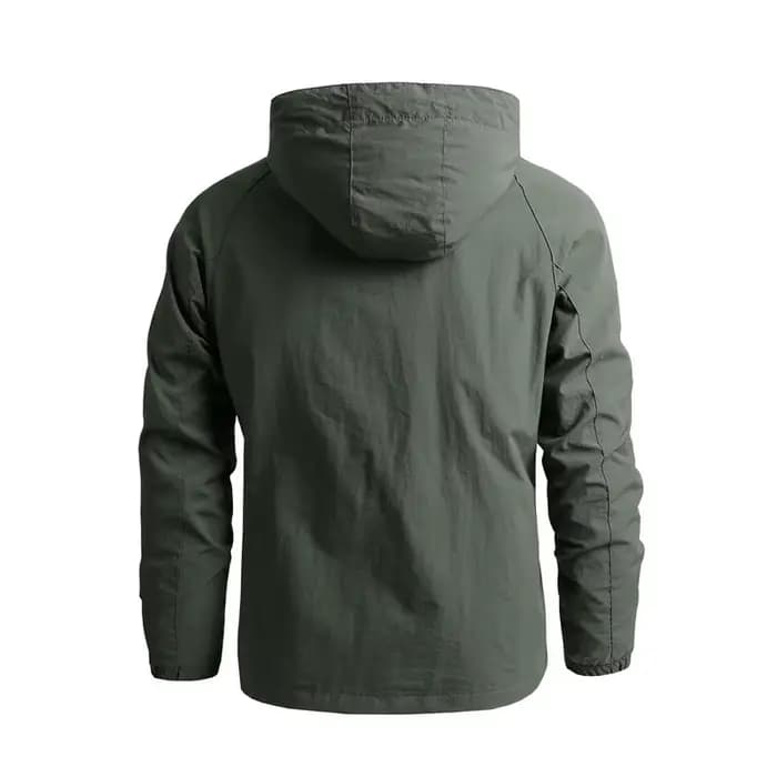 Veste à capuche coupe-vent imperméable pour homme