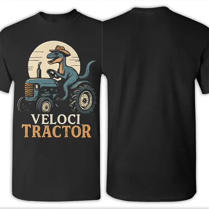 Hommes femmes nouveauté VelociTractor t-shirt pur coton T-shirts vêtements