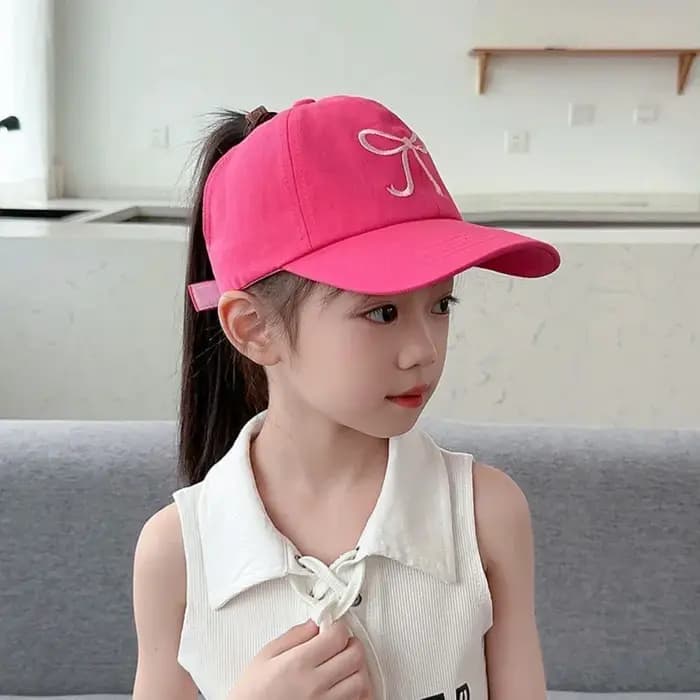 Noeud papillon Casquette de baseball Protection UV Conception de queue vide Chapeau de soleil pour