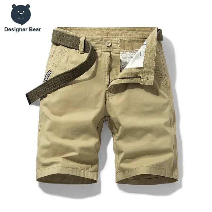 Shorts Cargo Baggy Homme 2026 de Marque – Bermuda de Travail Multi-Poches en Coton pour l'Été