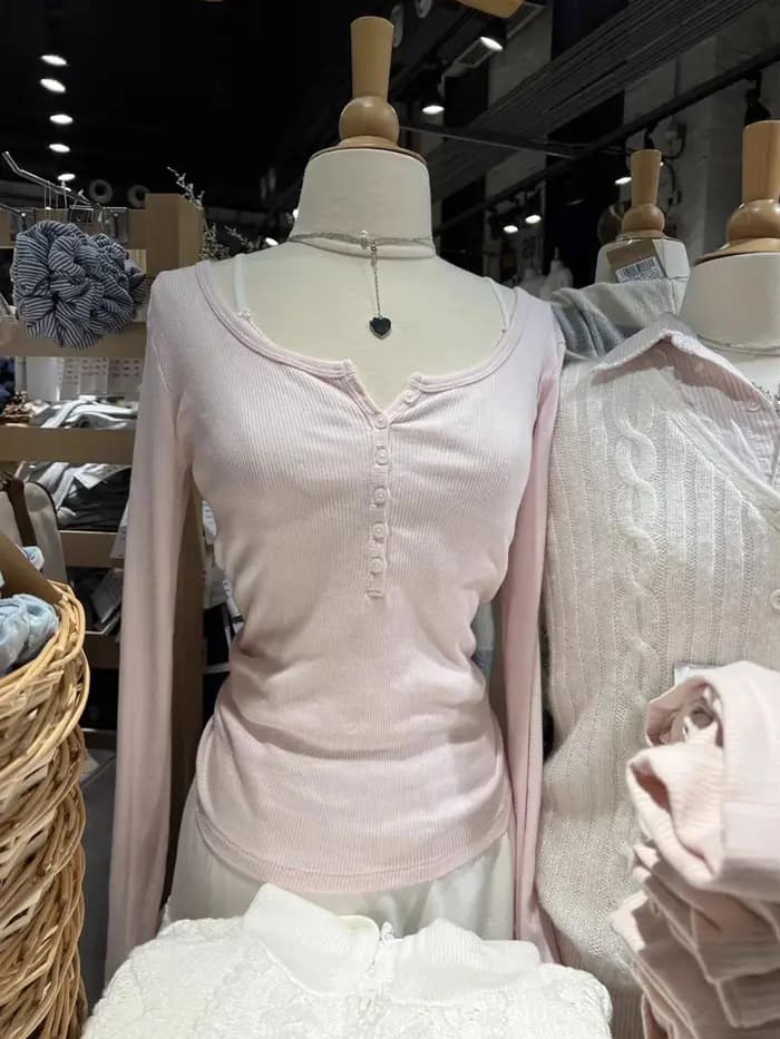 T-Shirt à Manches sulfet Col Rond pour Femme