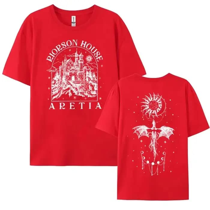 Xaden Riorson House T-shirt pour hommes et femmes, Iron Flame, Dragon Rider, Fourth Wing Emblem T Sh