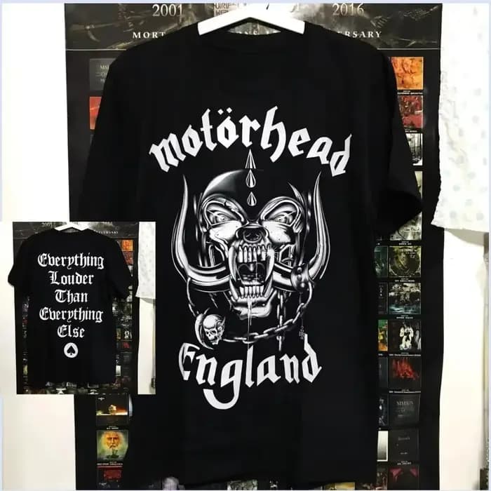 T-shirt graphique vintage Heavy Metal Motorhead été 2026, style rock des années 90, coupe oversize d