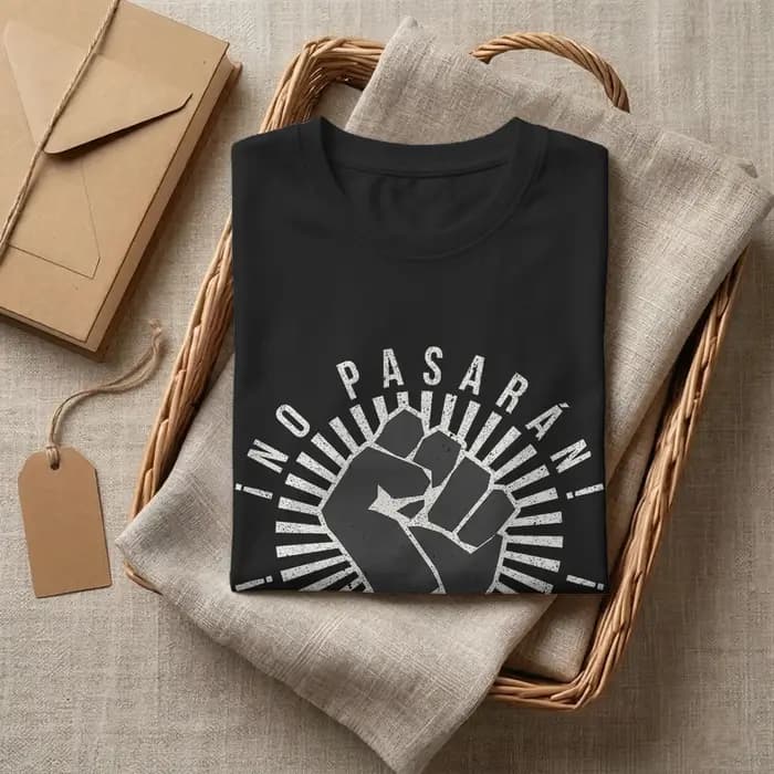 No Pasaran – T-shirts pour hommes avec slogan anti-fasciste