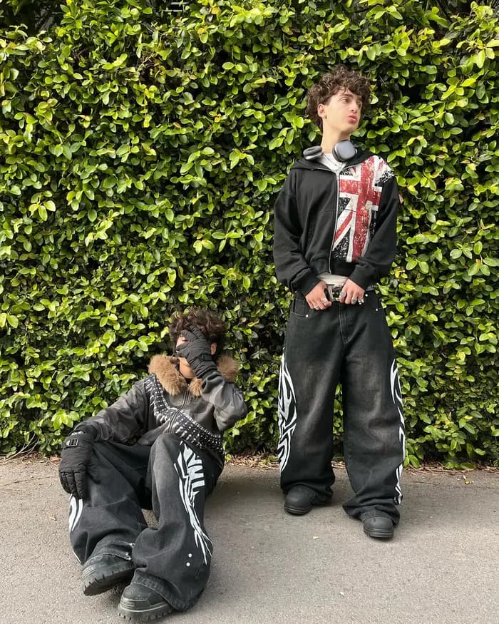 Harajuku uk sweat à capuche imprimé vêtements de sport sweat-shirt gothique surdimensionné y2k hauts