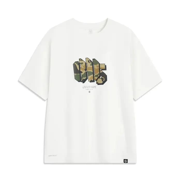 Li-ning T-Shirt de basket-ball BADFIVE pour hommes au frais sec 71% coton 29% Polyester doublure res