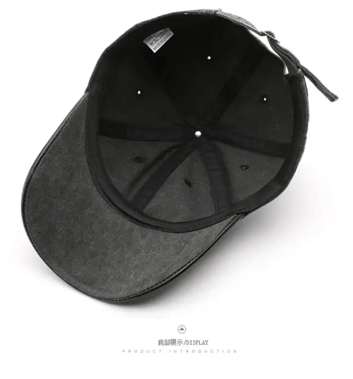 Casquette de Baseball en cuir Pu avec Logo personnalisé