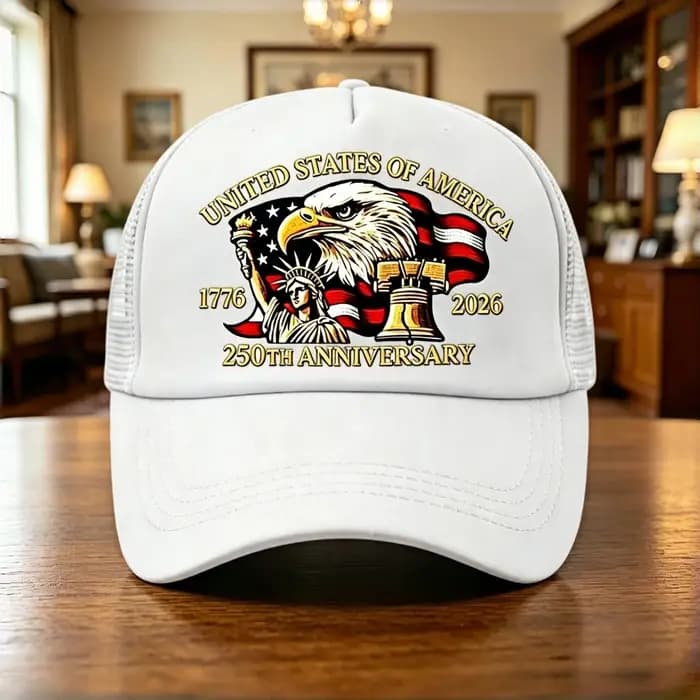 Casquette de baseball en maille avec imprimé aigle