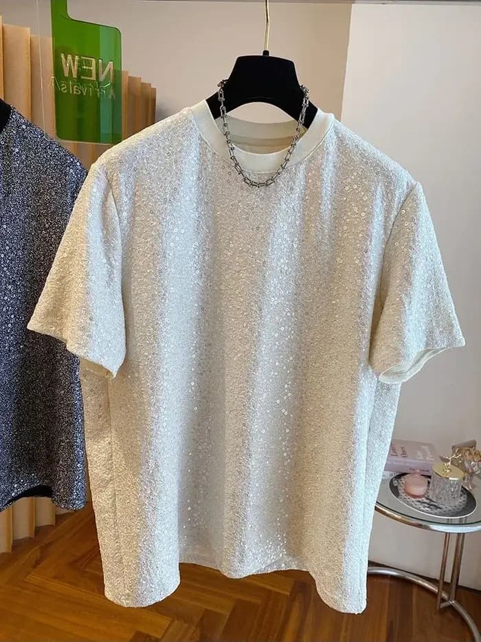 Pas de Logo hommes t-shirts chemises coupe ajustée hommes t-shirts hauts ordinaire Chic Streetwear l