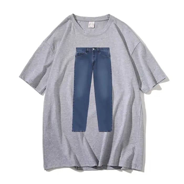 Drôle jean blague Meme T-shirt hommes femmes marque de mode coton